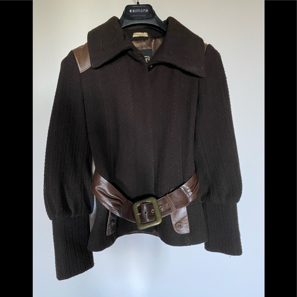Mackage wool and leather jacket small